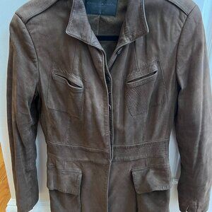 Donna Karan Designer Vintage Lambskin Riding Jacket